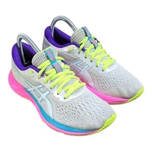 Asics Womens Gel Excite 7 1012A801 Gray /Pink Running Shoes Sneakers Size 7